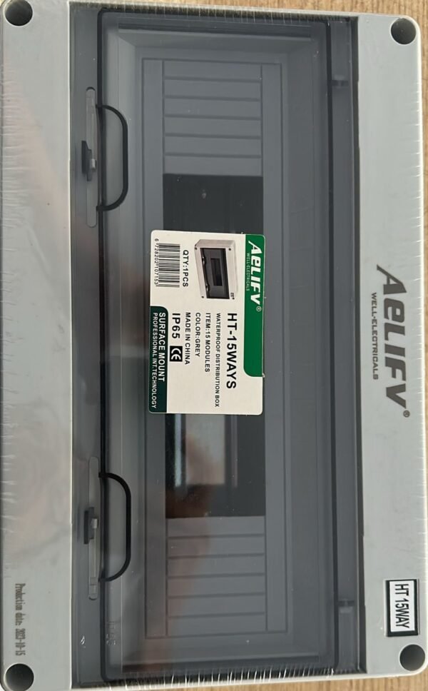 Panel Board Exposed WP Ip66 1 Row 15 module